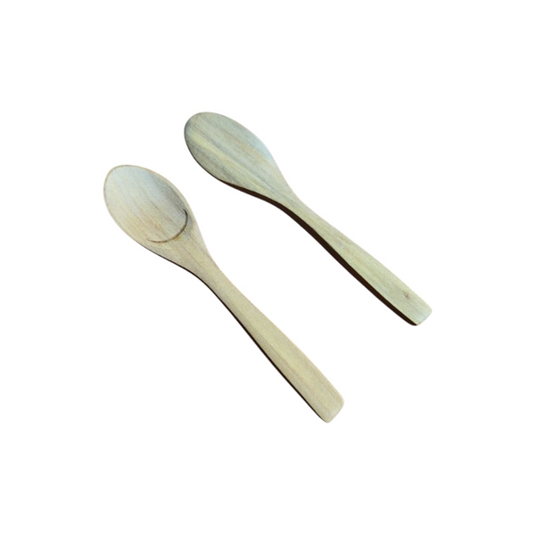 Pack 100 Cucharas de madera desechables 13 cm