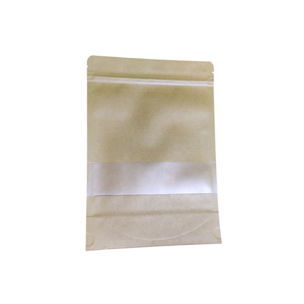 Pack de 100 bolsas de papel kraft autosellables 17 x 24cm