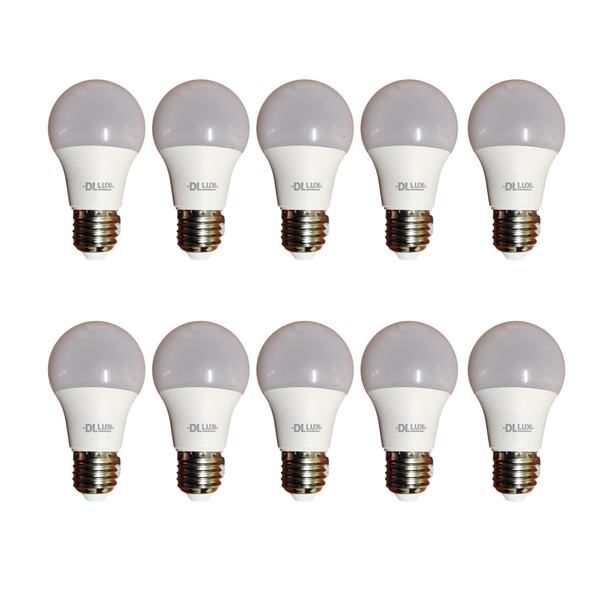 Pack 10 focos led 10w luz fría 810lm 6500k Dl lux