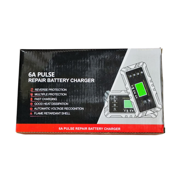 Cargador inteligente para baterias de 12v 6a auto moto