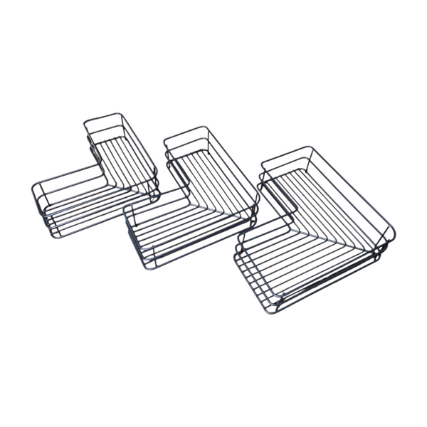 Juego De 3 Soportes Para Estantes De Esquina