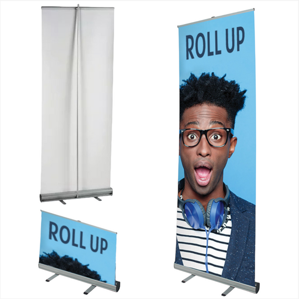 1.1 Soporte para banner enrollable 80x200cm Aluminio roll up