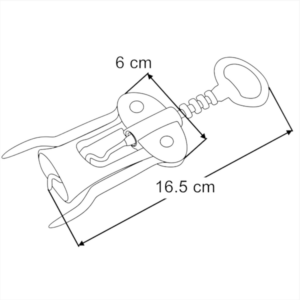 Sacacorchos Destapador Descorchador de alas Metálico