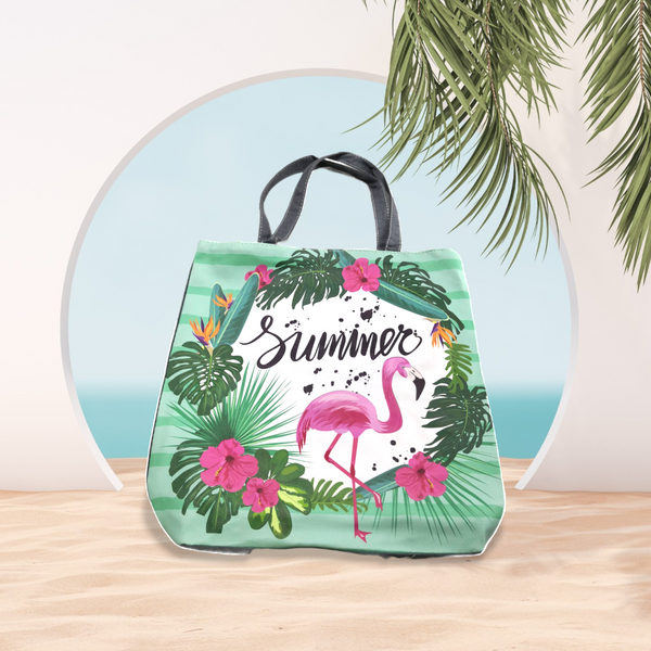 Bolsa De Playa Viaje Ecológica De Tela Estampado Animales