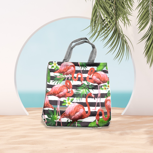 Bolsa De Playa Viaje Ecológica De Tela Estampado Animales