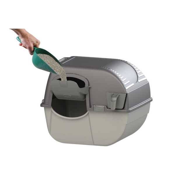 Arenero Para Gatos Grande Omega Paw Color Gris Ez-ra20