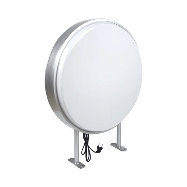 Caja luz circular anuncio led 60 cm doble cara