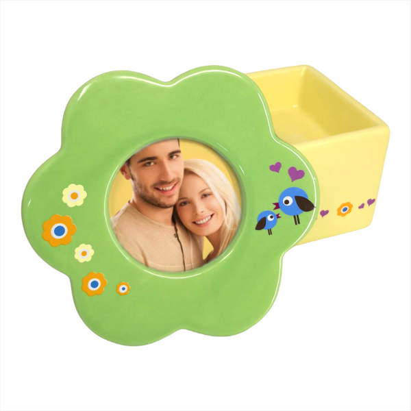 Caja Musical Niños alhajero Porta Retrato 13cms Tiny Tillia