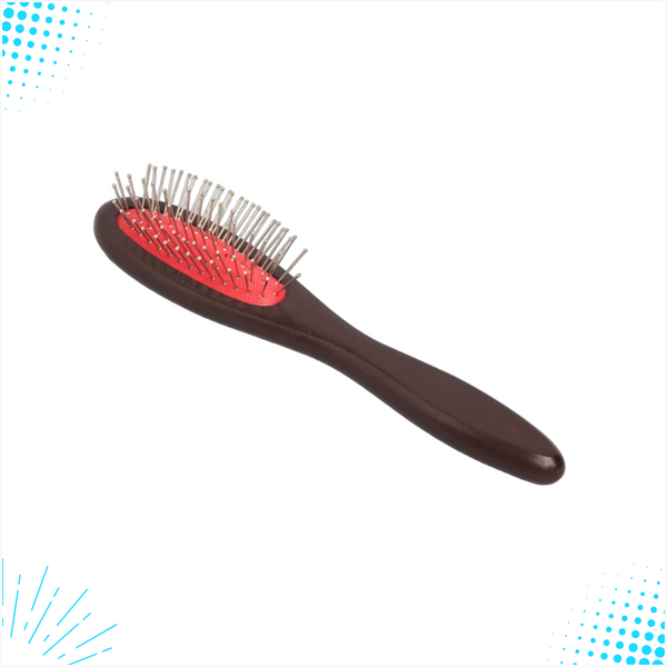 Carda Cepillo Madera para Mascotas Limpieza Grooming Brush