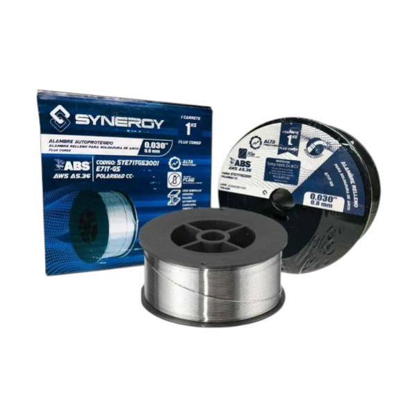 Pack 2 rollos 1kg Soldadura microalambre flux 0.030mm 0.8mm