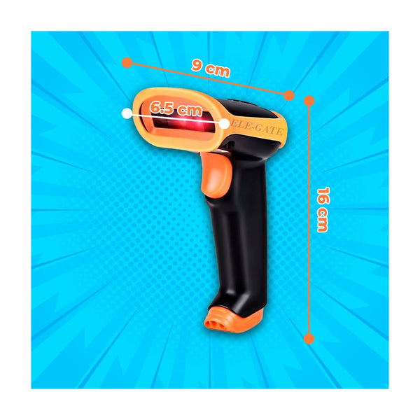 Lector de código de barras inalámbrico con batería de 2000mah