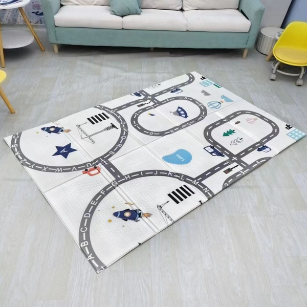 Caja mayoreo Tapete Bebe Plegable Reversible XPE Foamy 6 pzs