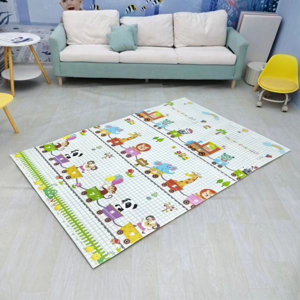 Caja mayoreo Tapete Bebe Plegable Reversible XPE Foamy 6 pzs