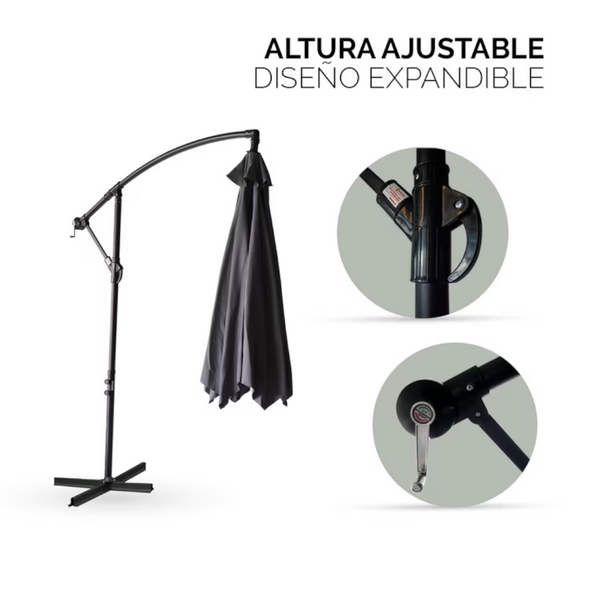 Sombrilla Marisol de Jardin Altura Ajustable