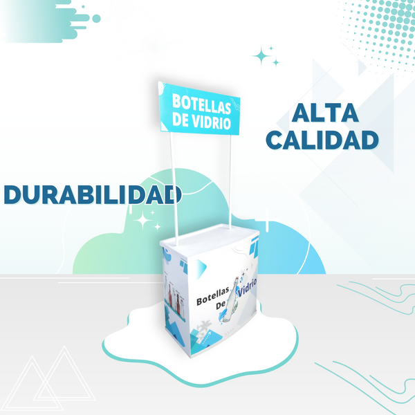 1.1 Demo stand Modulo Portatil Plastico PVC Sin Publicidad