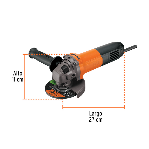 Esmeriladora Truper Pro 16683 Angular 4-1/2 800w