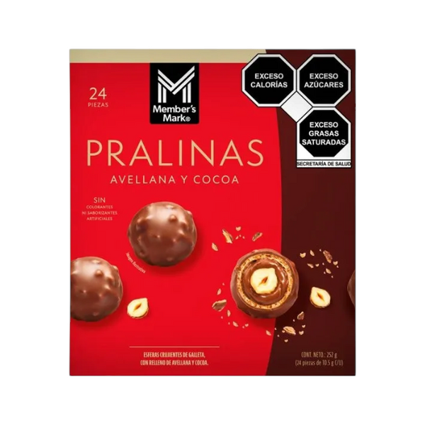 Pralinas Galleta con Relleno de Avellana y Cocoa