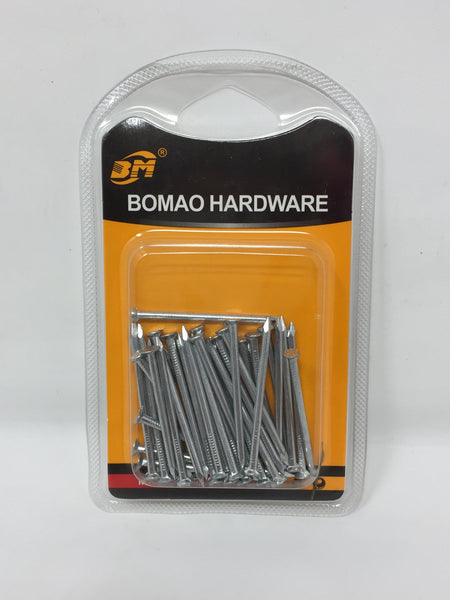 25 blíster Clavos Galvanizados Bomao Hardware 1 1/2" 2.2x40mm 60g.