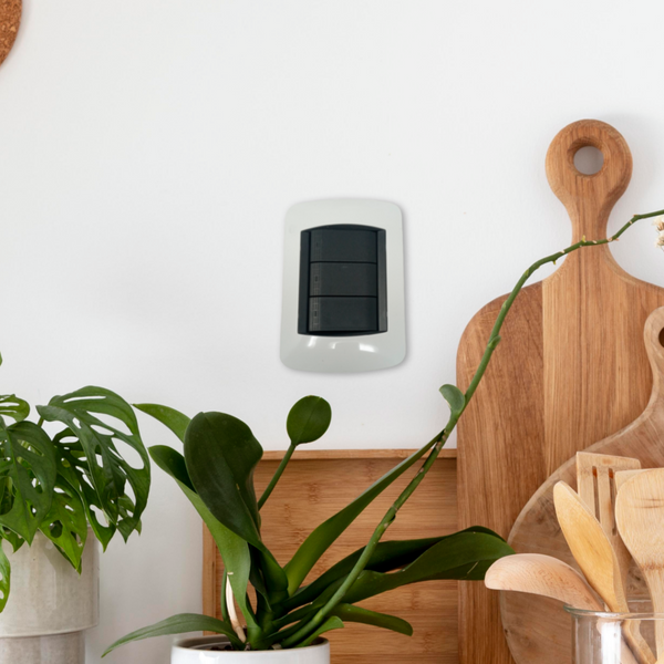 Set Completo 3 Apagadores Sencillos 3 Vias Blanco