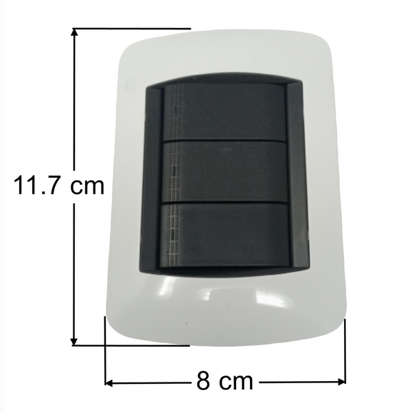 Set Completo 3 Apagadores Sencillos 3 Vias Blanco