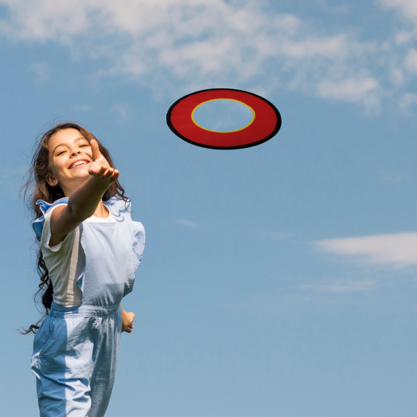 Disco Volador Aro Para Lanzar Juguete Niños Flying Ring 30cm