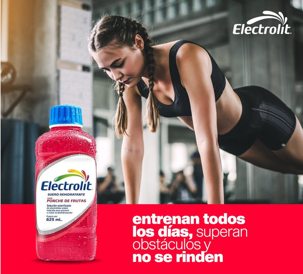 Pack2 caja Electrolito ponche de frutas 24 botellas 625 ML
