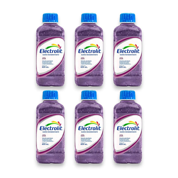 Electrolito sabor uva 12 botellas 625 ML