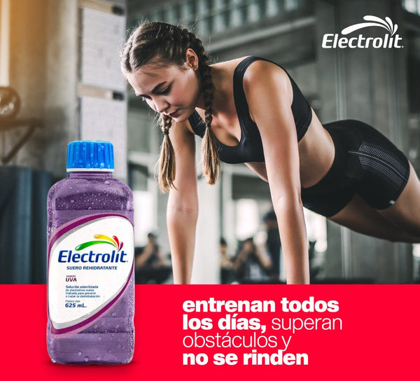 Electrolito sabor uva 12 botellas 625 ML