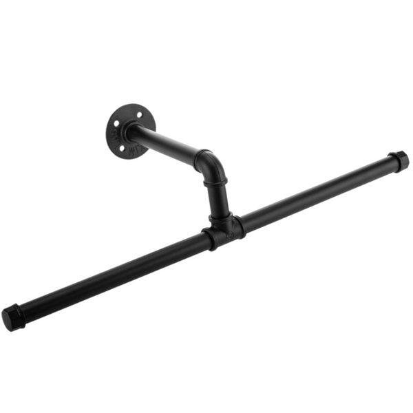 Perchero de pared acero colgador de ropa de tubo