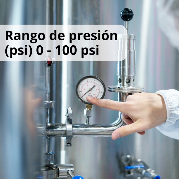 Manómetro  100 psi ¼”NPT GENEBRE