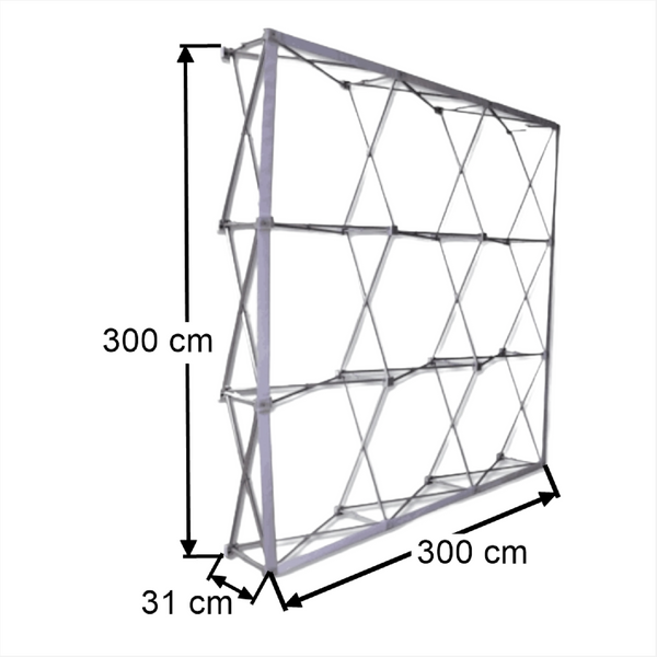 Muro Publicitario velcro 3x3 con tu diseño impreso