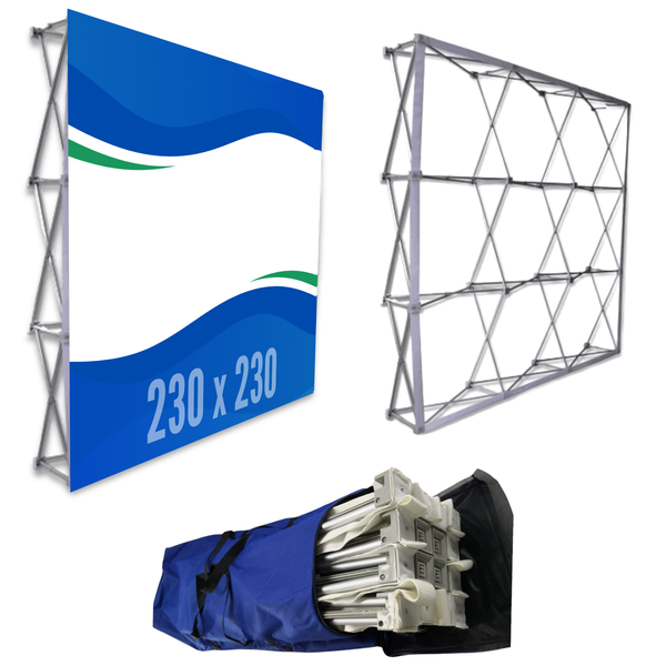 1.1 Muro Publicitario Skyline Pared Grafica Reforzado Wall Banner 2.30x2.30