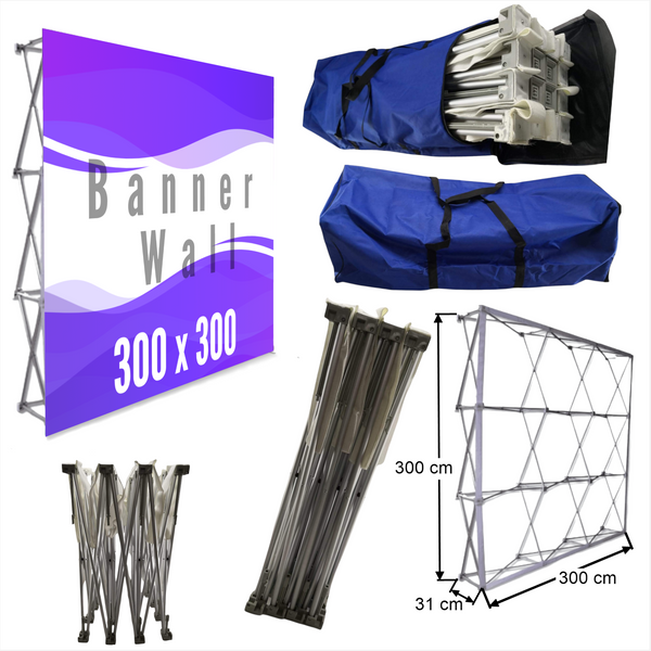 Muro Publicitario velcro 3x3 con tu diseño impreso