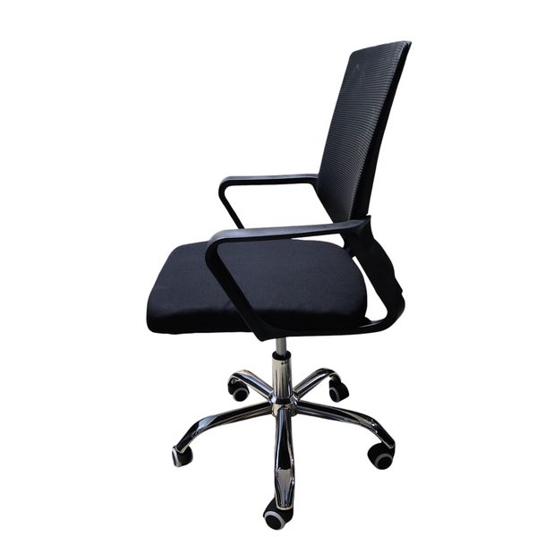 Silla de escritorio ergonómica negro malla