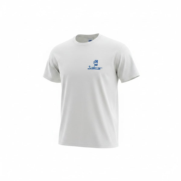Playera de manga corta blanca 100% algodon M