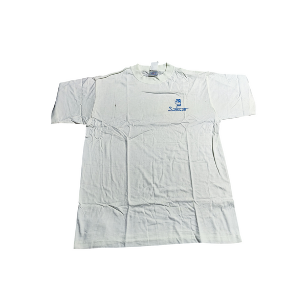 Playera de manga corta blanca 100% algodon M