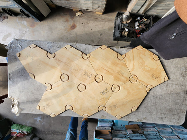 Piso HDF laminado madera Woodpeak caja 2.46m2 24pz España