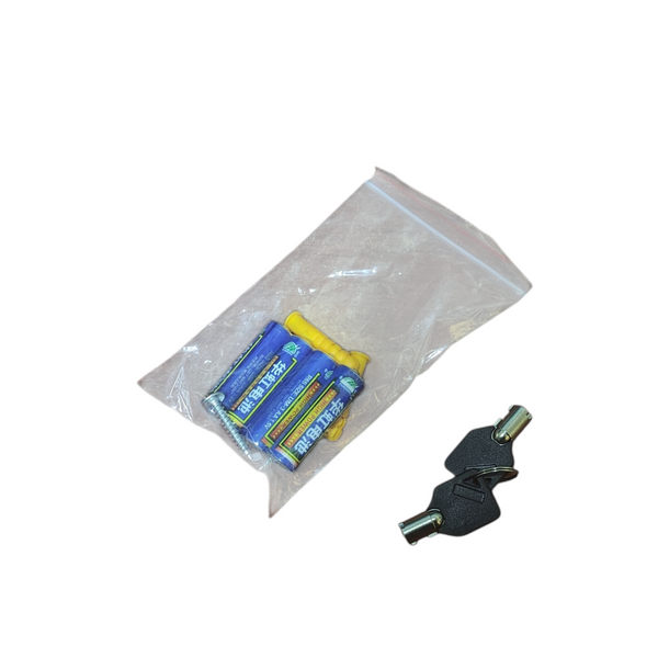 Caja fuerte electronica de suguridad digital y llave negro