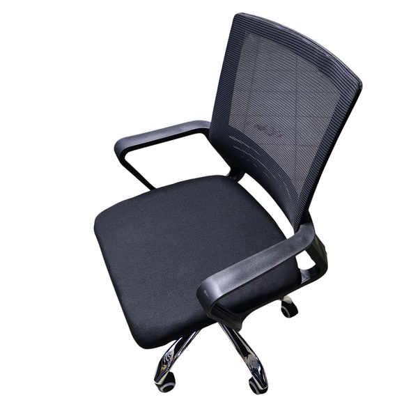 Silla de escritorio ergonómica negro malla