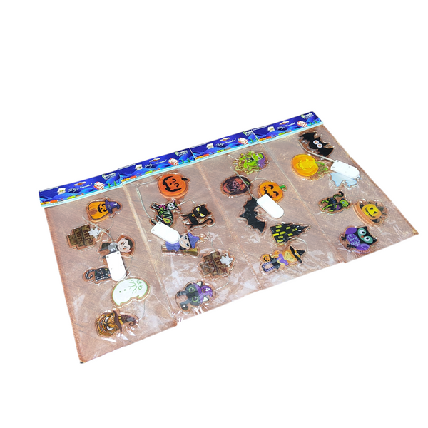 Pegatina decorativas Halloween con luz led para ventanas I/E