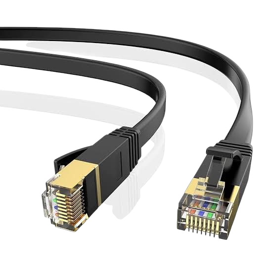 Cable ethernet lan plano Cat7 blindado 30 metros