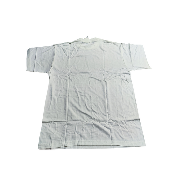 Playera de manga corta blanca 100% algodon M