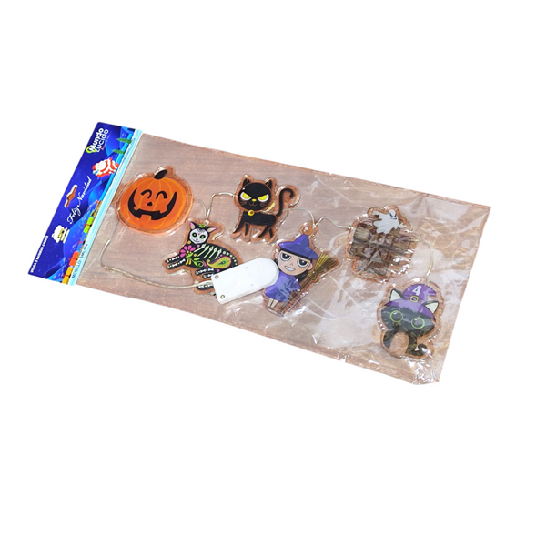 Pegatina decorativas Halloween con luz led para ventanas I/E