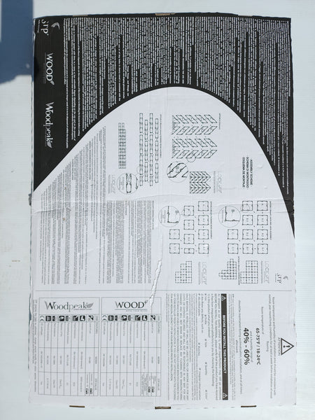 Piso HDF laminado madera Woodpeak caja 2.46m2 24pz España