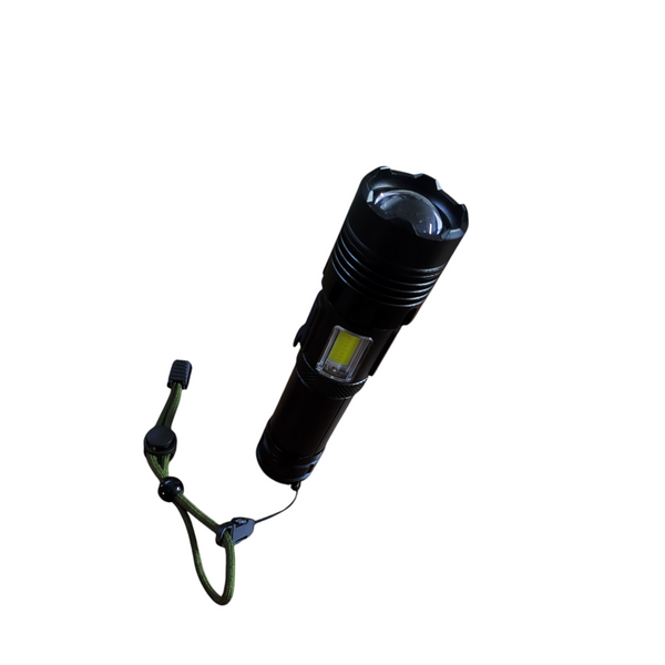 Linterna recargable led lámpara táctica mano potente luz