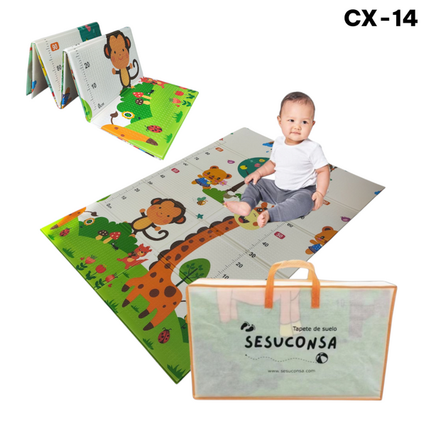 Tapete para Bebe Plegable Reversible XPE Foamy 1.2mX1.8mX1cm