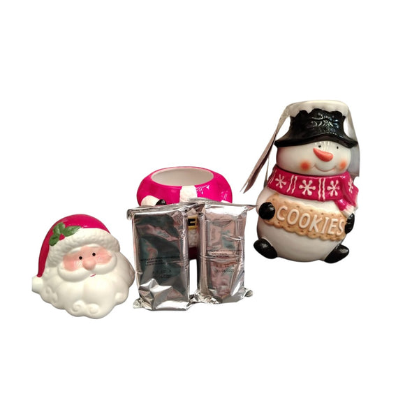 Galletero Santa Muñeco de Nieve con Galletas Sabor Mantequilla 200 g