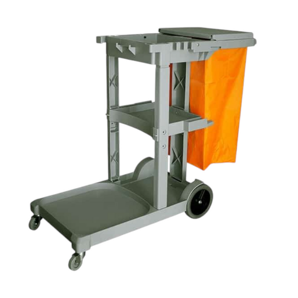 Carrito de limpieza aseo 3 niveles con bolsa