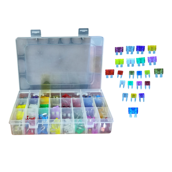 Kit caja de fusibles automotrices 250 pzs