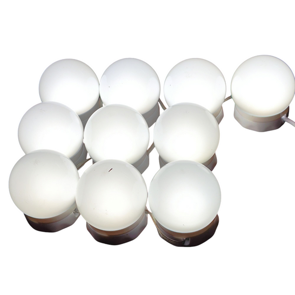 10 focos led USB Vanity para espejos maquillaje